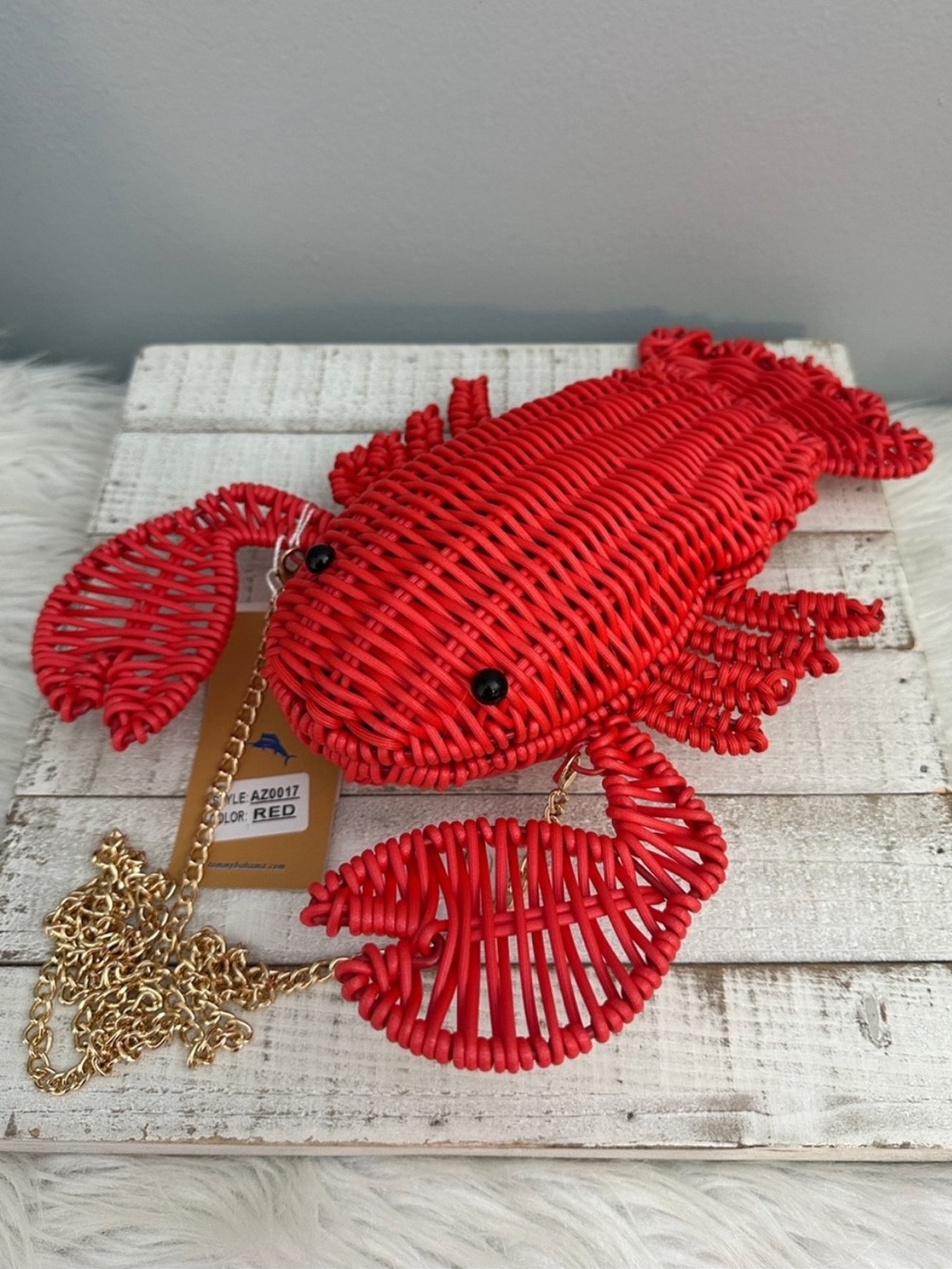 Tommy Bahama Wicker Lobster Purse